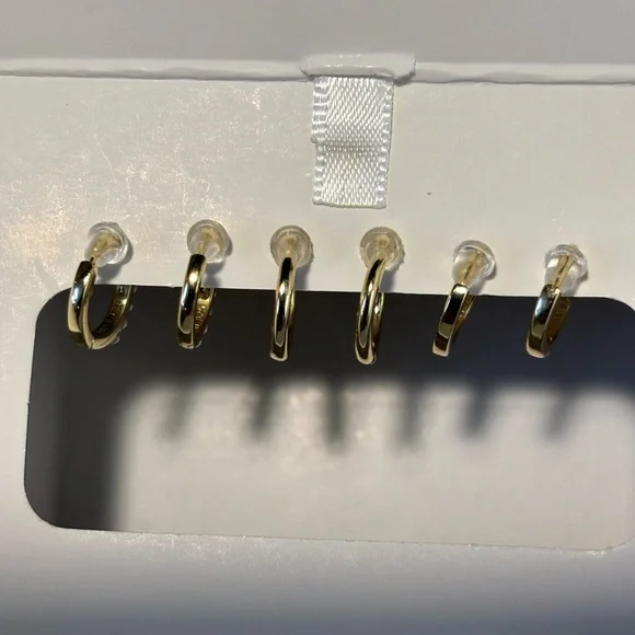 Petite Hoop Earrings - Picture 4 of 9